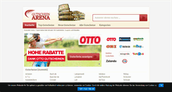 Desktop Screenshot of gutschein-arena.de