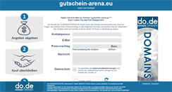 Desktop Screenshot of gutschein-arena.eu
